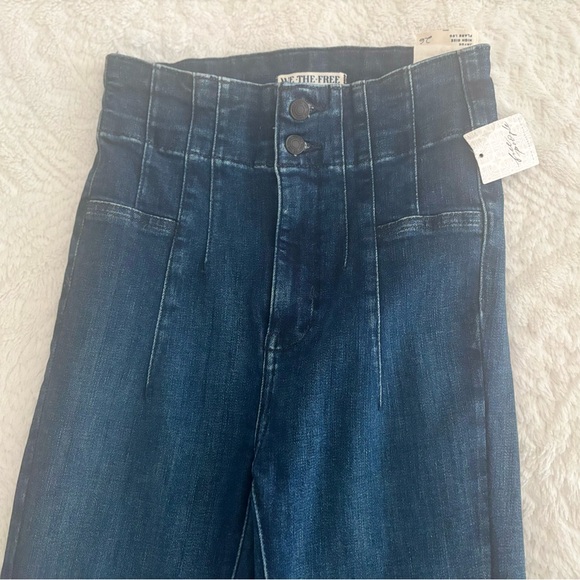 Free People Blue Jayde High Rise Flare Jeans NWT - Picture 11 of 16